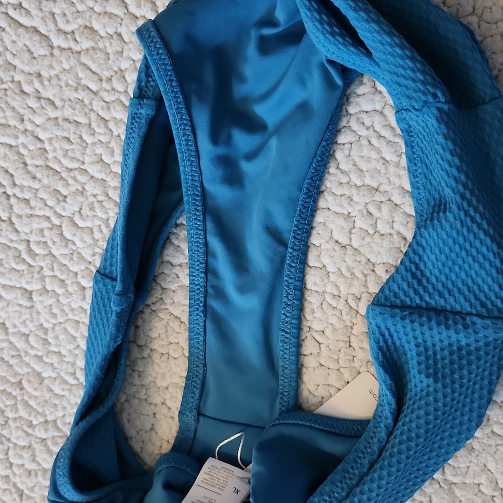 NWT Cupshe Highwaisted Crisscross Halter Bikini Set Resortwear Nautical - Picture 13 of 14